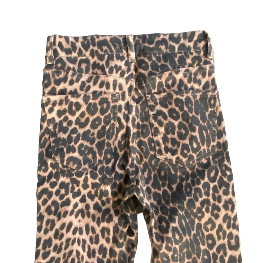 Zara Trafaluc Hi-Rise Skinny Leopard Animal Print Jeans Size 4 NWT - Picture 5 of 9